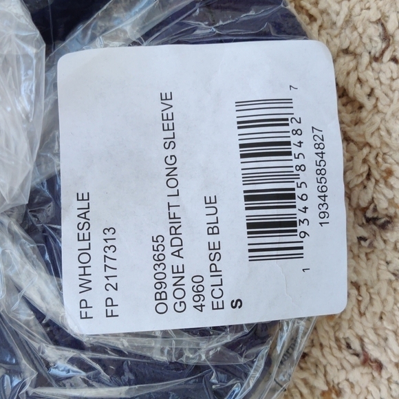 NEW $88 Free People Gone Adrift Long Sleeve Top - Picture 6 of 13